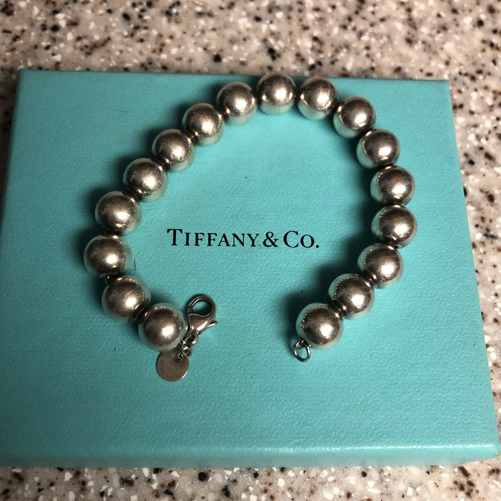 Tiffany silver ball bracelet